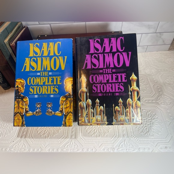Isaac Asimov The Complete Stories Volume 1 & Volume 2 Set HCDJ Hardcover 1990’s - Picture 1 of 11